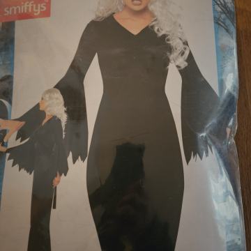 Pustni kostum vampirka, čarovnica, Morticia Adamsovi