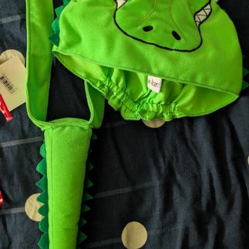 Otroški kostum krokodil, kapa in rep