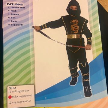 Otroški kostum ninja 6 - 8