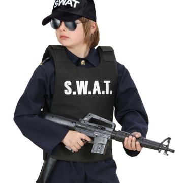 OTROŠKI PUSTNI KOSTUM " POLICIST -S.W.A.T " ( 4-delni )