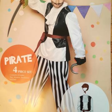 Pust - maškare - PIRAT - GUSAR št. 140 + KAPA  +...