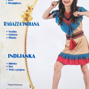 PUST - Pustna maska - Indijanka velikost 120-130 cm