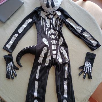 Pustni kostum dinozavrovo okostje št. 134