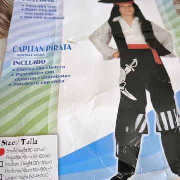 Pustni kostum za fanta Pirat s karibov vel.110-122 cm