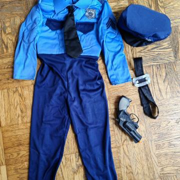 pustni kostum za Policista. 95-100cm