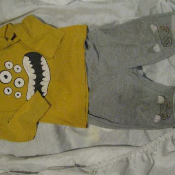 Pustni kostum POŠAST, ZOMBI, VEL 92- 98 ALI 2 LETI