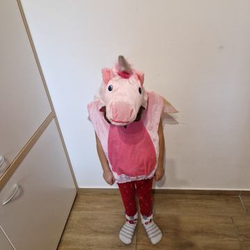 Pustni kostum samorog 4-5 let