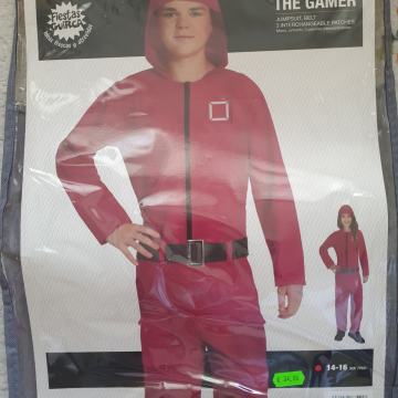 Pustni kostum Squid game plus maska, velikost 150 cm