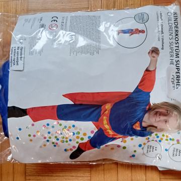 Pustni kostum SUPERMAN vel. 6-8 let (134 cm)