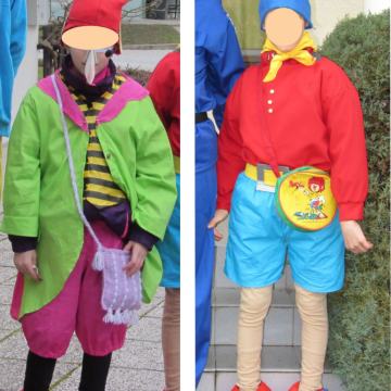 NODI, ŠKRAT - unikatna otroška pustna kostuma za maškare