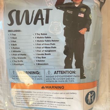 SWAT otroški pustni kostum 10-12 let