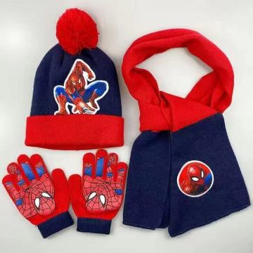 3 delni set SPIDERMAN ( KAPA,ŠAL,ROKAVICE )