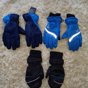 3x otroške rokavice št. 122 - 128 - velikost 6 - 8 let