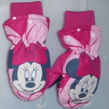 Otroške tople zimske rokavice Mini miška za deklico 3-6 let