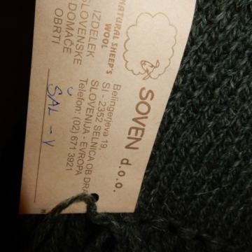 m.dodatek ○šal SOVEN ○ovčja volna ○unisex ●novo z etiketo