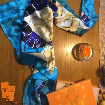Svilena ovratna ruta znamke Wensli_original iz Kitajske, nova