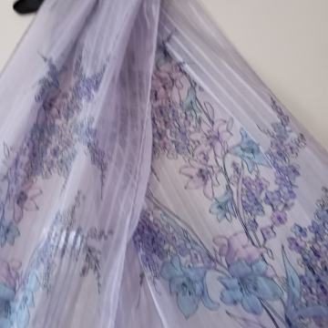 VIJOLČNO CVETLIČNI ŠAL