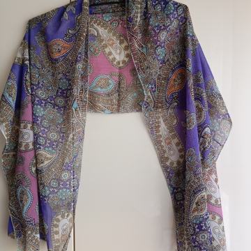 VIJOLČNO PISAN NOV DOLG ŠAL