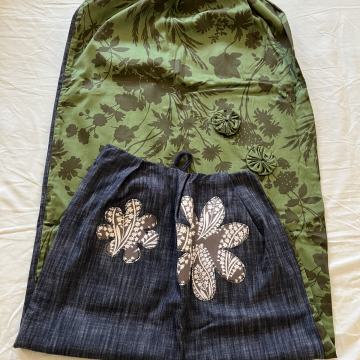 Ženski šal, ročno delo