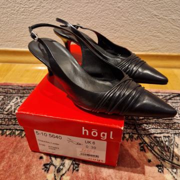 HÖGL črni usnjeni čevlji, št. 39