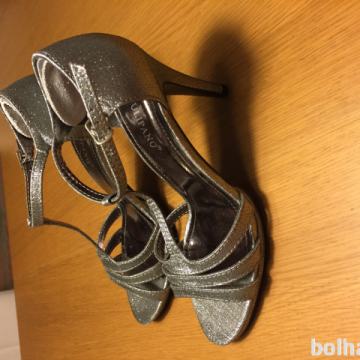Srebrni salonarji sandali 39 - 40