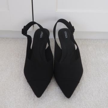 Vivaia Addison črni čevlji salonarji s peto 39