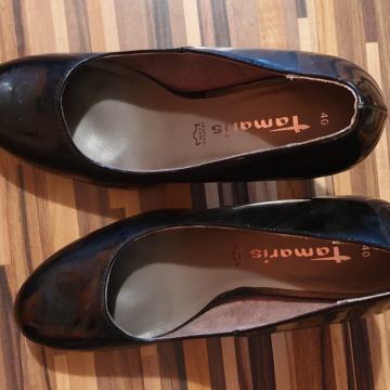 ŽENSKI ČEVLJI, salonarji, črni, vrhunski št. 39, TAMARIS