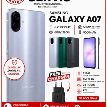 AKCIJA: Samsung Galaxy A07 (64GB) – NOV, račun, garancija!