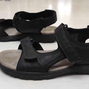 FootFlexx št. 46 sandali pravo usnje KOT NOVI