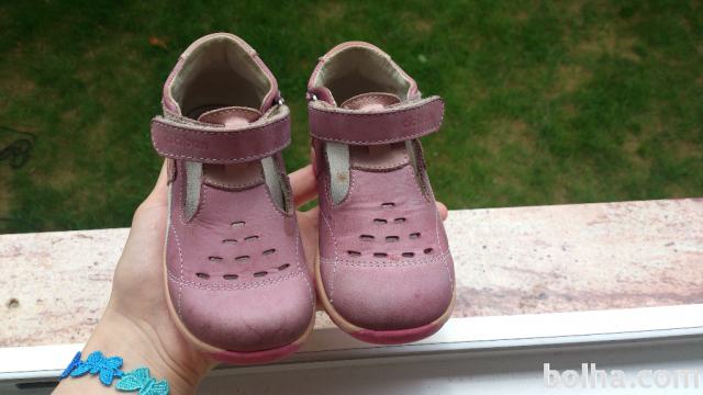 Roza čevlji Ciciban št. 23 - celi usnjeni