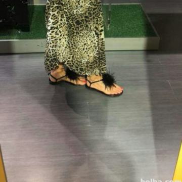 CHARM usnjene japonke s perjem ALMAPLENA-PPT gratis