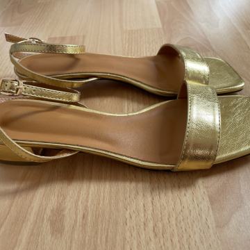 ŽENSKI SANDALI, zlata barva, št.40