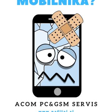 Servis telefonov Apple iPhone, Samsung, Huawei, Xiaomi z garancijo