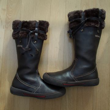 BILLOWY usnjeni škornji, 3x obuti, št. 34