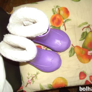 Dekliški nepremočljivi škornji v stilu CROCS VEL 26-27