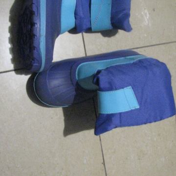 Dekliški zimski škornji-snežke, nepremočljive,  vijola,st. 31