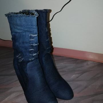 Jeans škornji, modri, MASS, številka 41
