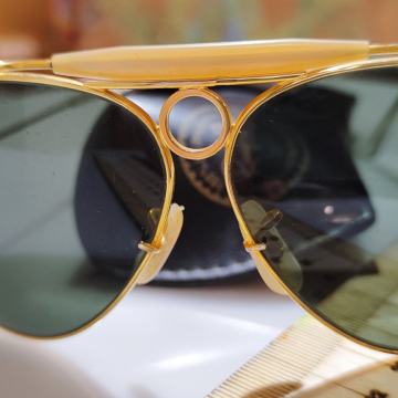 Ray-Ban G15 62mm Vintage 80-ta, Bullet Hole UV Shooting Aviator