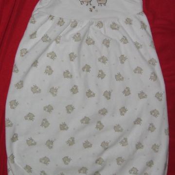 Pliš spalna vreča z ovčkami za dojenčka, vel. 90, 1-2,5 leti, kot nova