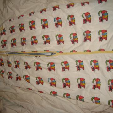 Spalna vreča-bombažna z muckami,  JESENSKA,dolž. vreče. 87cm