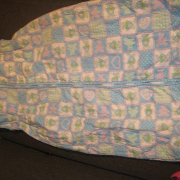 Spalna vreča-modra z medvedki, prehodna, dolž. vrece 85cm