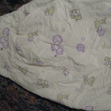 Topla spalna vreča z zajcki in ovckami, dolzina vrece 73cm