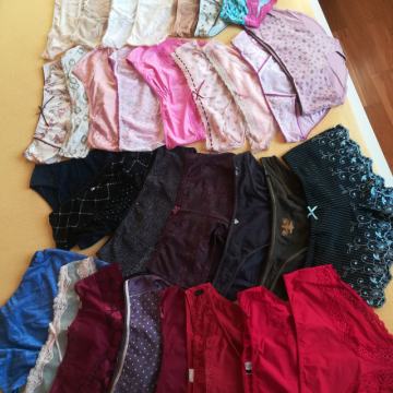 NOVE ženske spodnjice, čipkaste, barvne, vel. 40