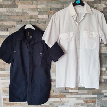 Moška črna in bela srajca