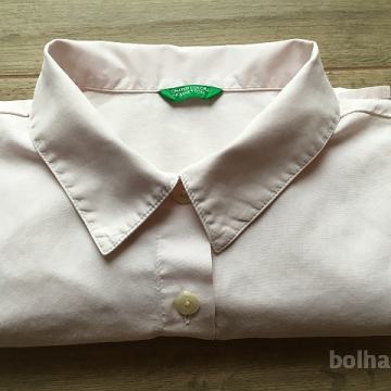 Čudovita BLUZA SRAJCA United Colors of Benetton mlečno roza, vel.10/XS