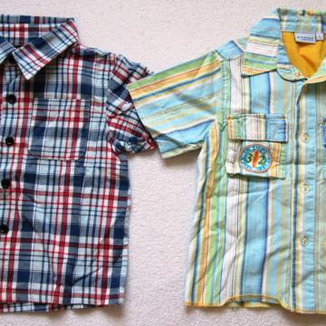 Otroška srajca kratki rokavi, vel. 98 cm - 2 kos