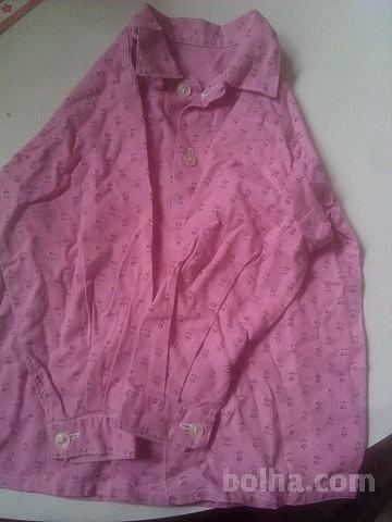 roza srajčka dolgi rokavi za punčko