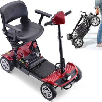 Električni štirikolesni zložljiv skuter - voziček