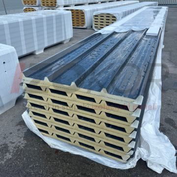 Strešni sendvič paneli 30 mm antracit – dolžine 4,5–8 m na zalogi