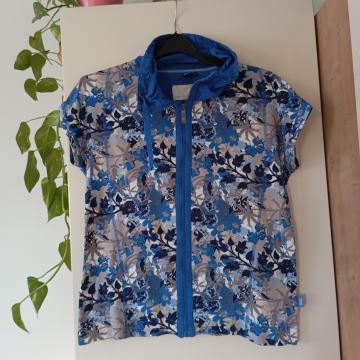 CECIL MODRO CVETLIČNI BOMBAŽNI BREZROKAVNIK L